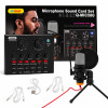 Andowl Q-MIC580 Εξωτερική Επαγγελματική Κάρτα Ήχου με Συνδεσιμότητα 3.5mm / USB Microphone Soundcard Set - Χρώμα: Μαύρο