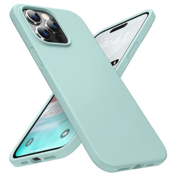 Θήκη Πλάτης Σιλικόνης Soft για Apple i Phone 15 Pro Max - Χρώμα: Τιρκουάζ
