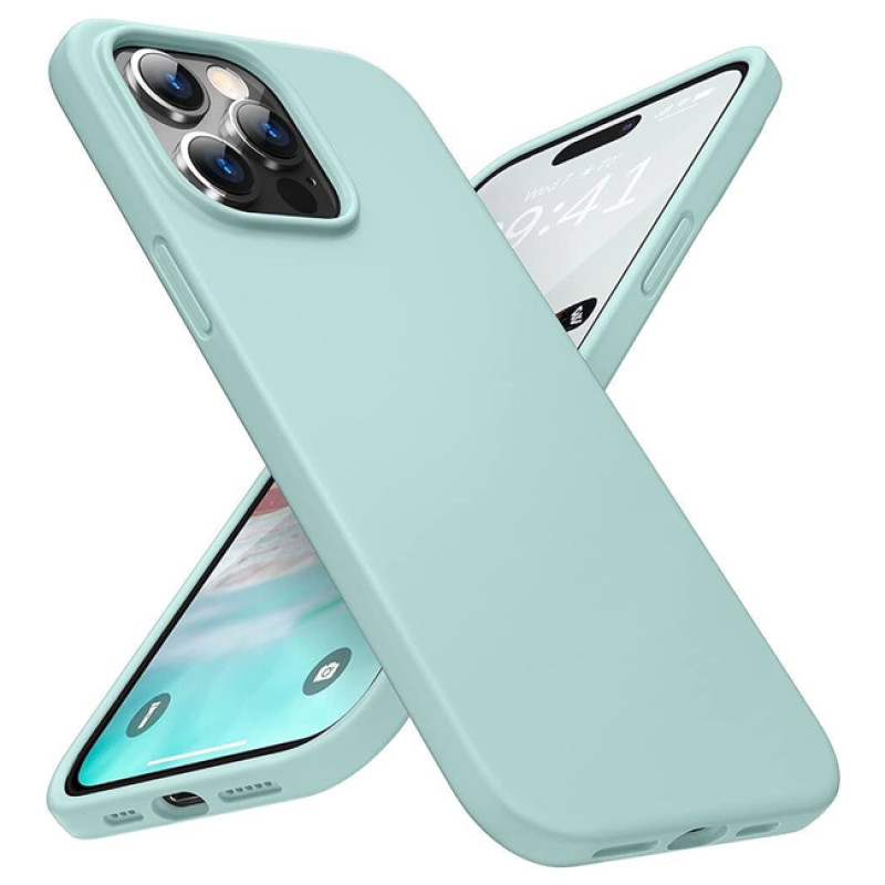 Θήκη Πλάτης Σιλικόνης Soft για Apple i Phone 15 Pro Max - Χρώμα: Τιρκουάζ
