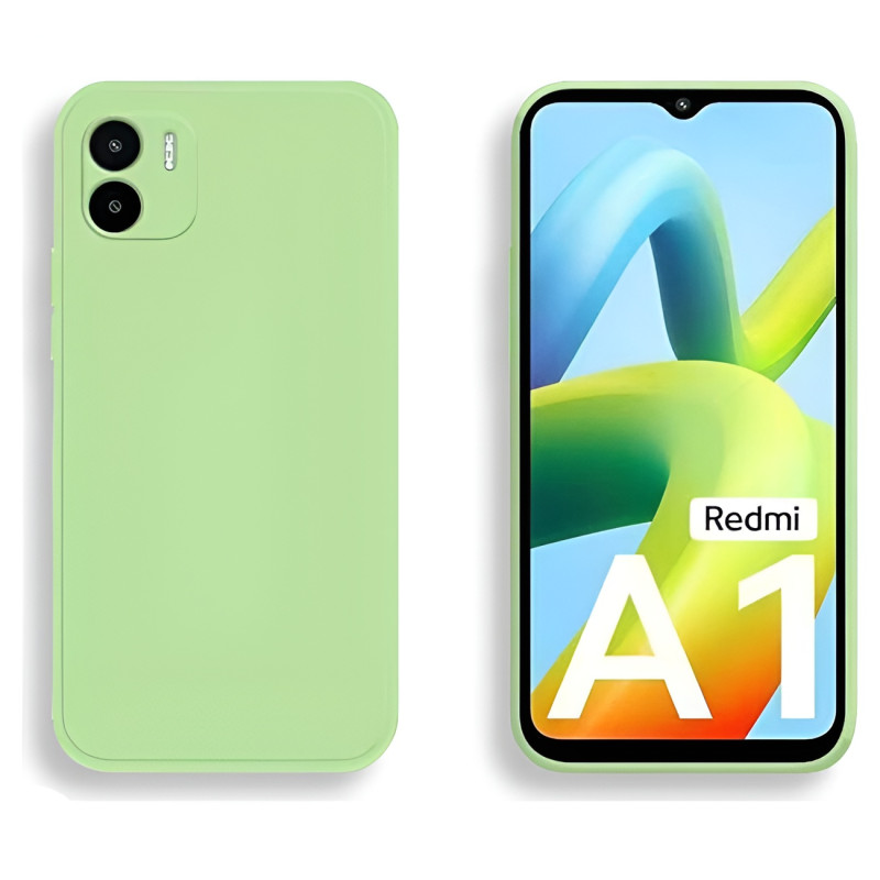Θήκη Πλάτης Σιλικόνης Soft για Xiaomi Redmi A1 - Χρώμα: Απαλό Πράσινο