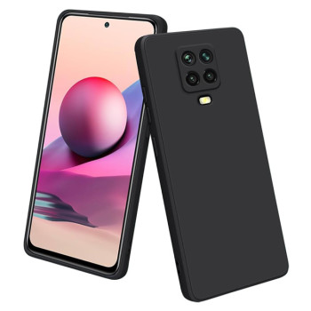 Θήκη Πλάτης Σιλικόνης Soft για Xiaomi Redmi Note 9 Pro/Note 9S - Χρώμα: Μαύρο