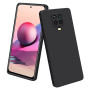Θήκη Πλάτης Σιλικόνης Soft για Xiaomi Redmi Note 9 Pro/Note 9S - Χρώμα: Μαύρο
