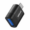 GERLAX GX-08 Αντάπτορας OTG USB Female σε Type C Male - Χρώμα: Μαύρο