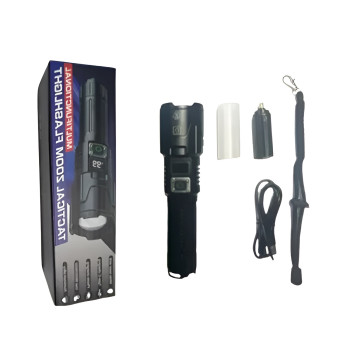 Ισχυρός Επαναφορτιζόμενος Φακός LED με Zoom & 3 Λειτουργίες Φωτός – Multifunctional Tactical Zoom Flashlight GHK-Q9002 - Χρώμα: Μαύρο Ισχυρός Επαναφορτιζόμενος Φακός LED με Zoom & 3 Λειτουργίες Φωτός – Multifunctional Tactical Zoom Flashlight GHK-Q9002 - Χρώμα: Μαύρο