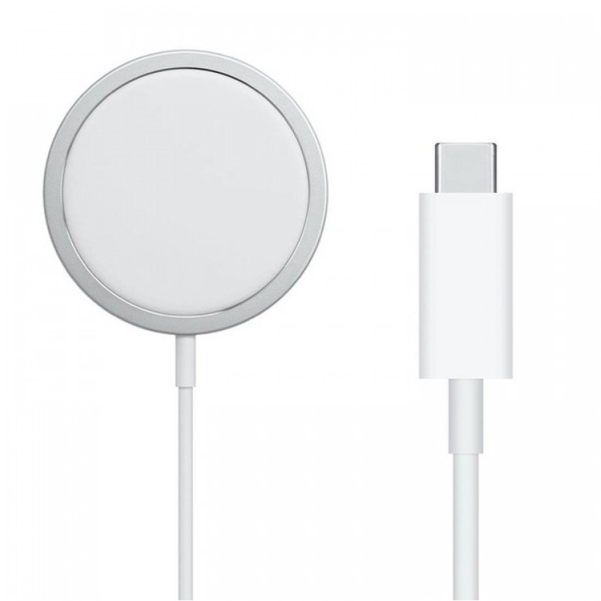 Magsafe Μαγνητικός Ασύρματος Φορτιστής 15W για iPhone με Υποδοχή Type-C - Χρώμα: Άσπρο