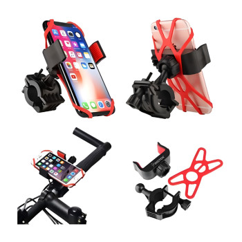 Βάση Κινητού Ποδηλάτου Bicycle Phone Holder - Χρώμα: Μαύρο - Κόκκινο