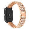 Μεταλλικό Λουράκι Strass Pattern για Apple Watch 42 / 44 / 45mm - Χρώμα: Χρυσό