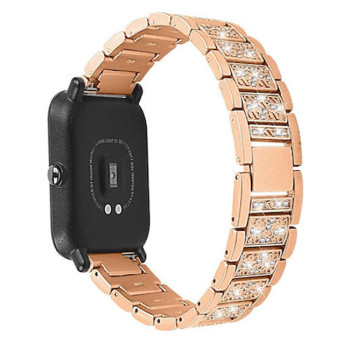 Μεταλλικό Λουράκι Strass Pattern για Apple Watch 42 / 44 / 45mm - Χρώμα: Χρυσό