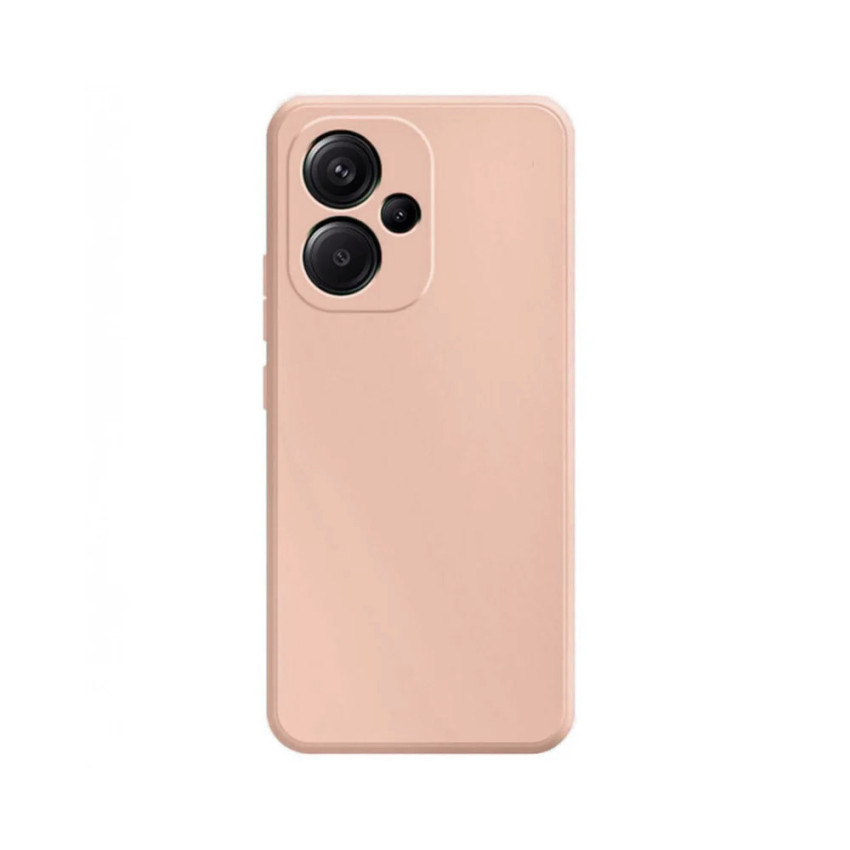 Θήκη Πλάτης Σιλικόνης Soft για Xiaomi Redmi 13C 5G - Χρώμα: Απαλό Ροζ