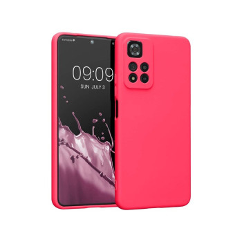 Θήκη Πλάτης Σιλικόνης Soft για Xiaomi Redmi Note 11/Redmi Note 11S - Χρώμα: Φούξια