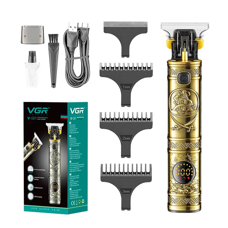 VGR V-097 Επαγγελματική Επαναφορτιζόμενη Κουρευτική Μηχανή - Χρώμα: Χρυσό VGR V-097 Επαγγελματική Επαναφορτιζόμενη Κουρευτική Μηχανή - Χρώμα: Χρυσό