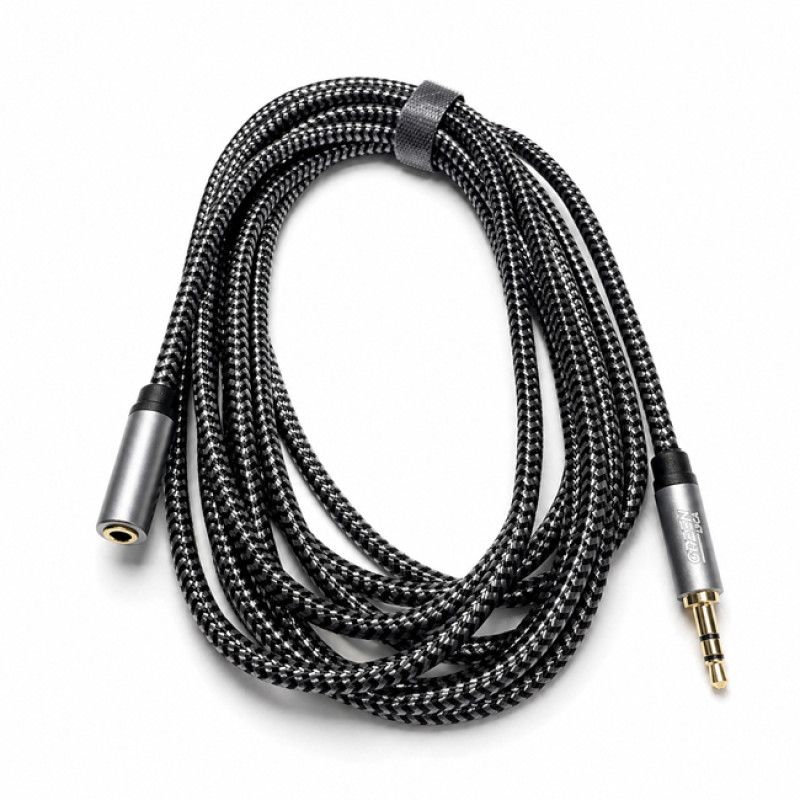 GREEN LYCA G-1401 Καλώδιο Προέκτασης Ήχου 3.5mm Male σε 3.5mm Female 3m - Χρώμα: Γκρι