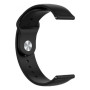 Smoothband Λουράκι Σιλικόνης με Pin για Apple Watch 38 / 40mm - Χρώμα: Μαύρο