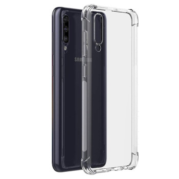 Θήκη Πλάτης Σιλικόνης Anti Shock για Samsung A705F Galaxy A70/A707F A70s - Χρώμα: Διάφανο
