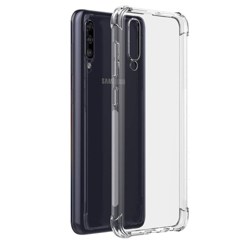 Θήκη Πλάτης Σιλικόνης Anti Shock για Samsung A705F Galaxy A70/A707F A70s - Χρώμα: Διάφανο