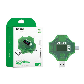 RELIFE XA1 Διαγνωστικό USB-A &USB-C με Οθόνη Μέτρησης Τάσης - Κατανάλωσης - Φόρτισης