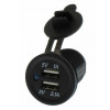RCHANG W05237 Φορτιστής με 2X USB 5V/1A, 5V/2.1A - Χρώμα: Μαύρο