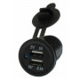 RCHANG W05237 Φορτιστής με 2X USB 5V/1A, 5V/2.1A - Χρώμα: Μαύρο