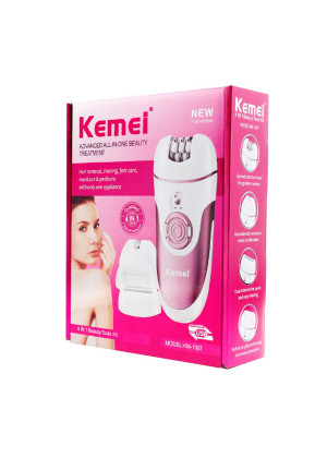 Kemei KM-1307 Σετ Αποτρίχωσης Epilator για Σώμα - Χρώμα: Ροζ Χρυσό