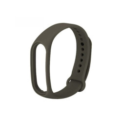 Silicone Strap for Xiaomi (Mi Band 3/4/5/6/7) - Color: Black