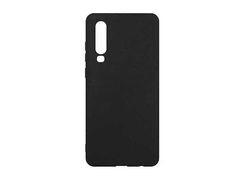 Θήκη Πλάτης Σιλικόνης Απλή για Huawei P30 - Χρώμα: Μαύρο