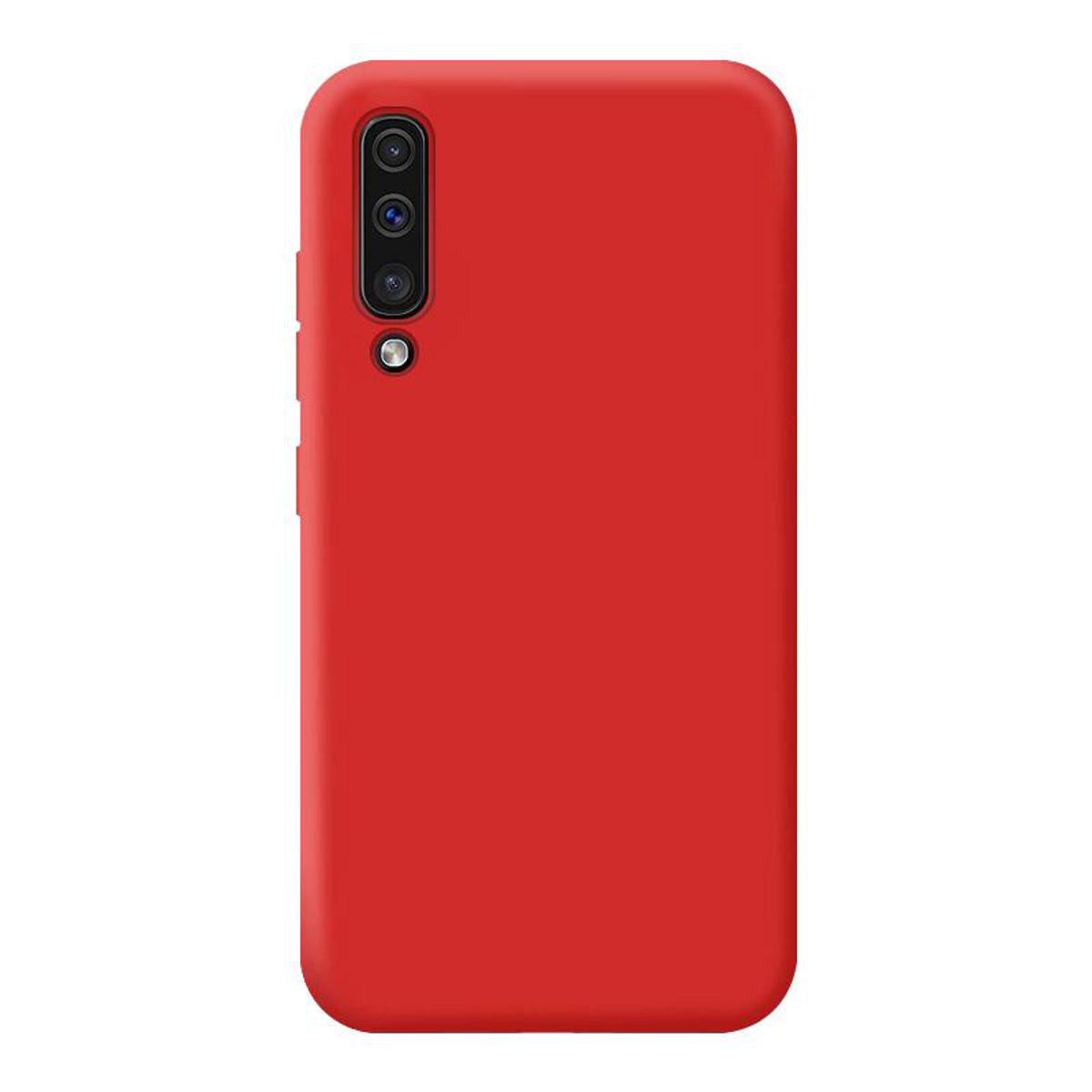 Θήκη Πλάτης Σιλικόνης Soft για Samsung Galaxy A50 - Χρώμα: Κόκκινο