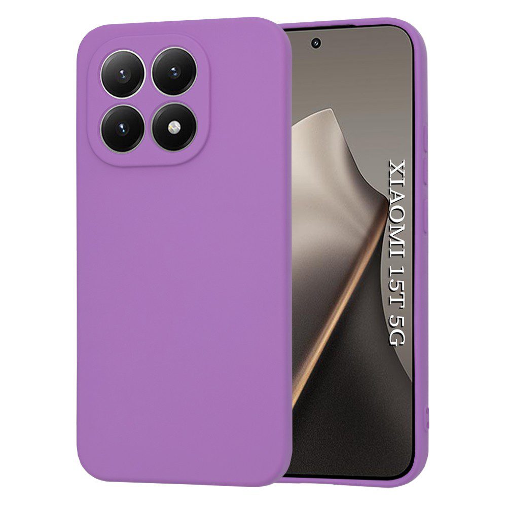 Θήκη Πλάτης Σιλικόνης Soft για Xiaomi 15T - Χρώμα: Λιλά