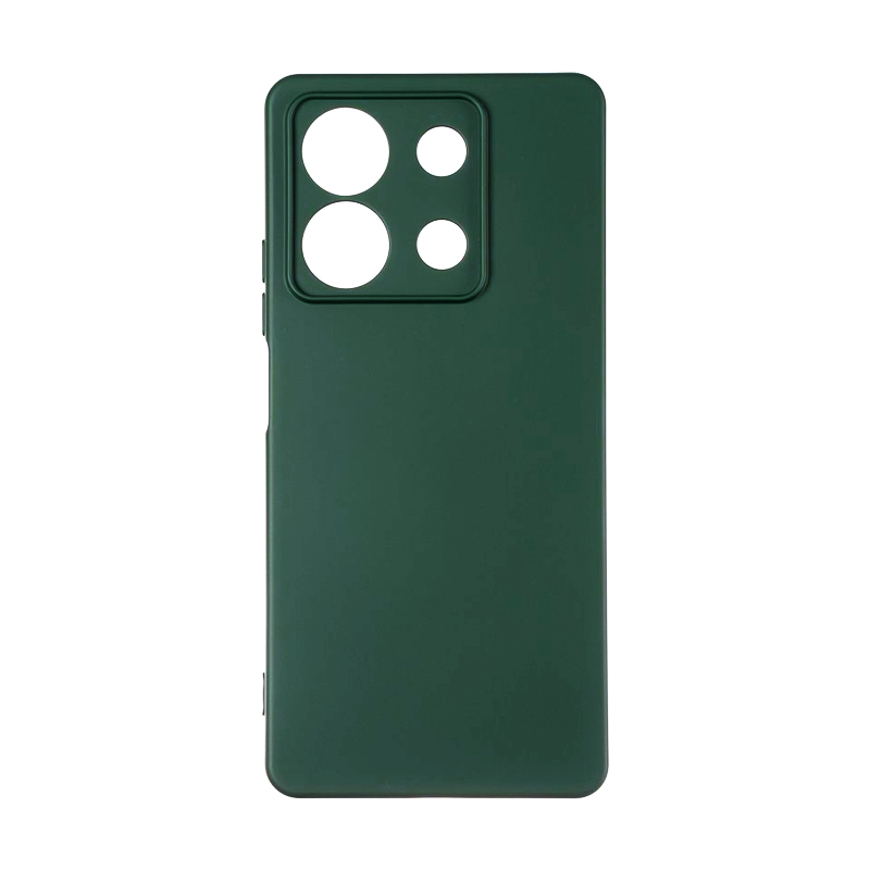 Θήκη Πλάτης Σιλικόνης Soft για Xiaomi Redmi Note 13 5G - Χρώμα: Σκούρο Πράσινο