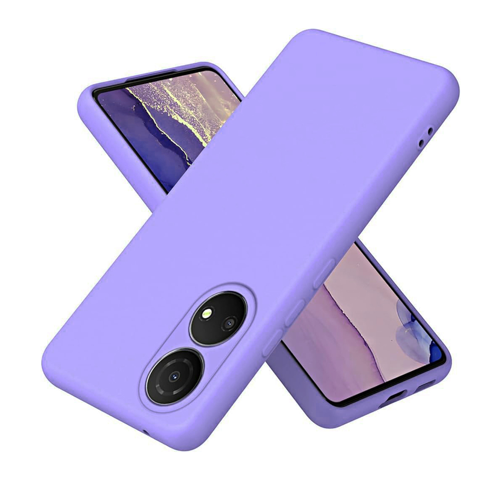 Θήκη Πλάτης Σιλικόνης Soft για Honor X7 - Χρώμα: Λιλά