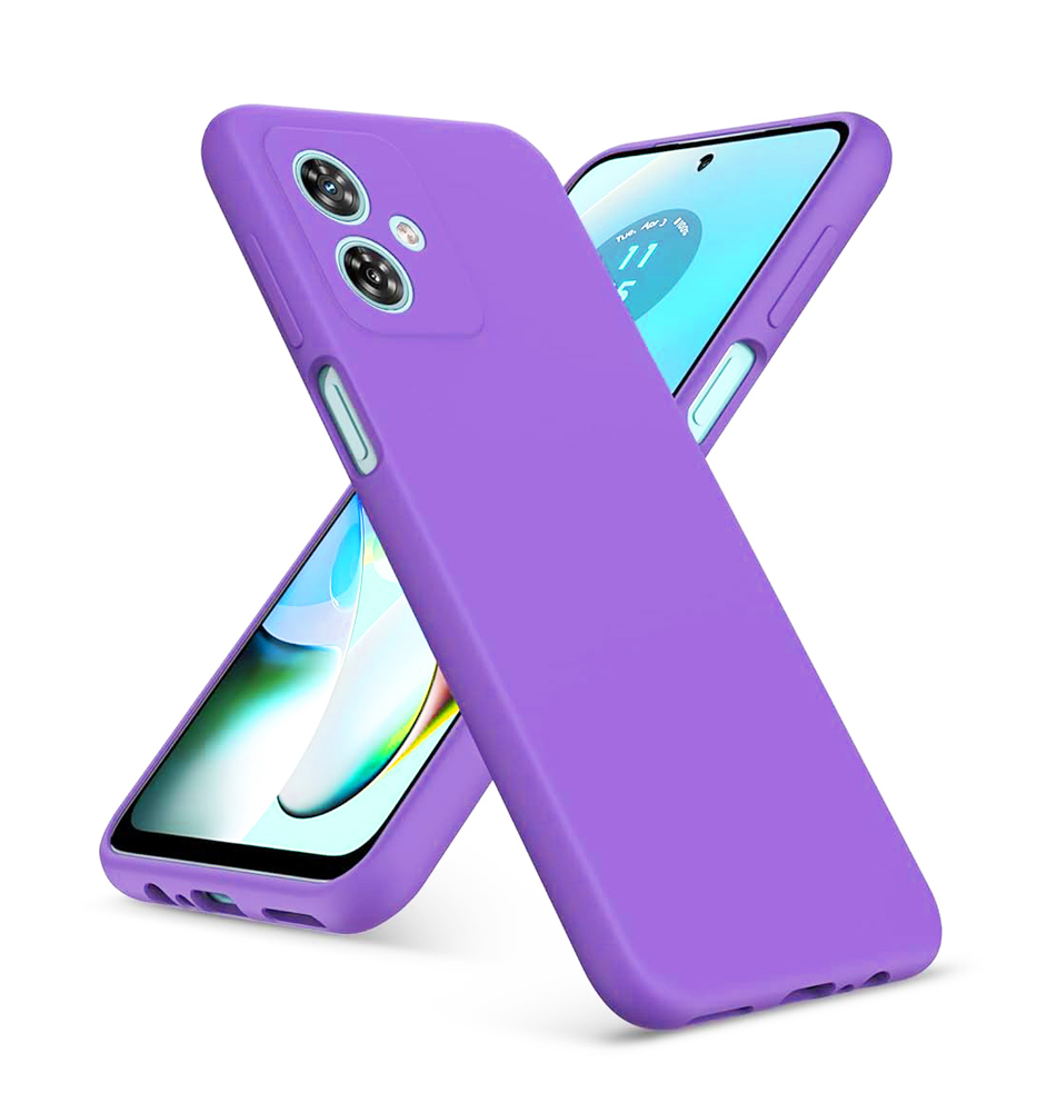 Θήκη Πλάτης Σιλικόνης Soft για Motorola G54 - Χρώμα: Λιλά