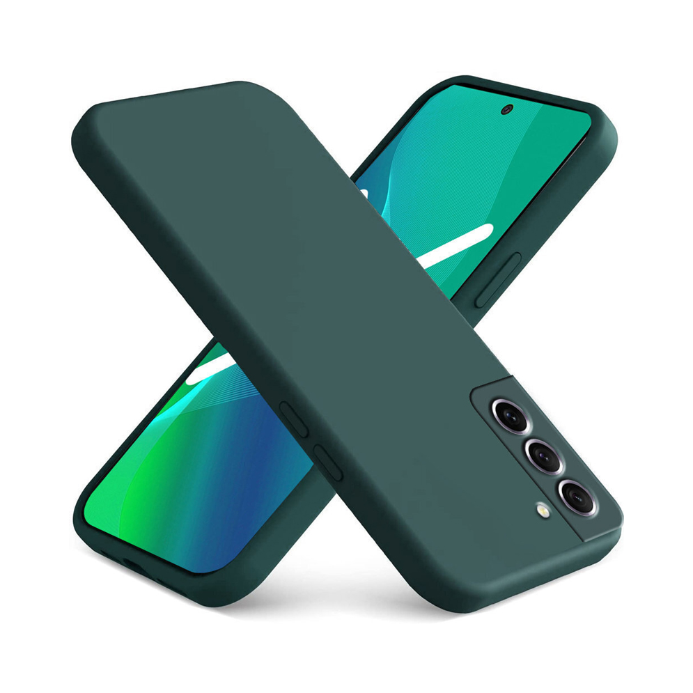 Θήκη Πλάτης Σιλικόνης Soft για Samsung Galaxy S21 - Χρώμα: Σκούρο Πράσινο