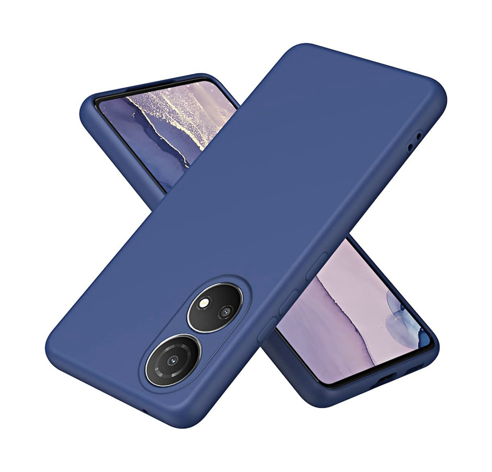 Θήκη Πλάτης Σιλικόνης Soft για Honor X7 - Χρώμα: Σκούρο Μπλέ