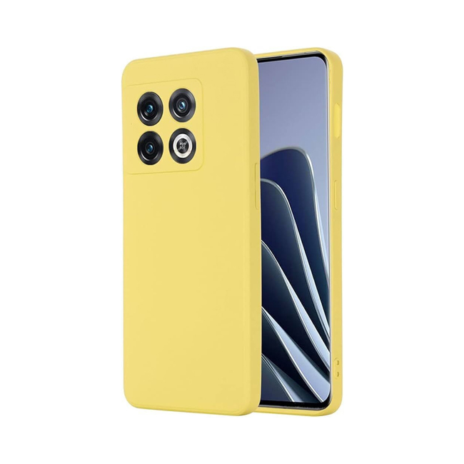 Θήκη Πλάτης Σιλικόνης Soft για Oneplus 10 Pro - Χρώμα: Κίτρινο