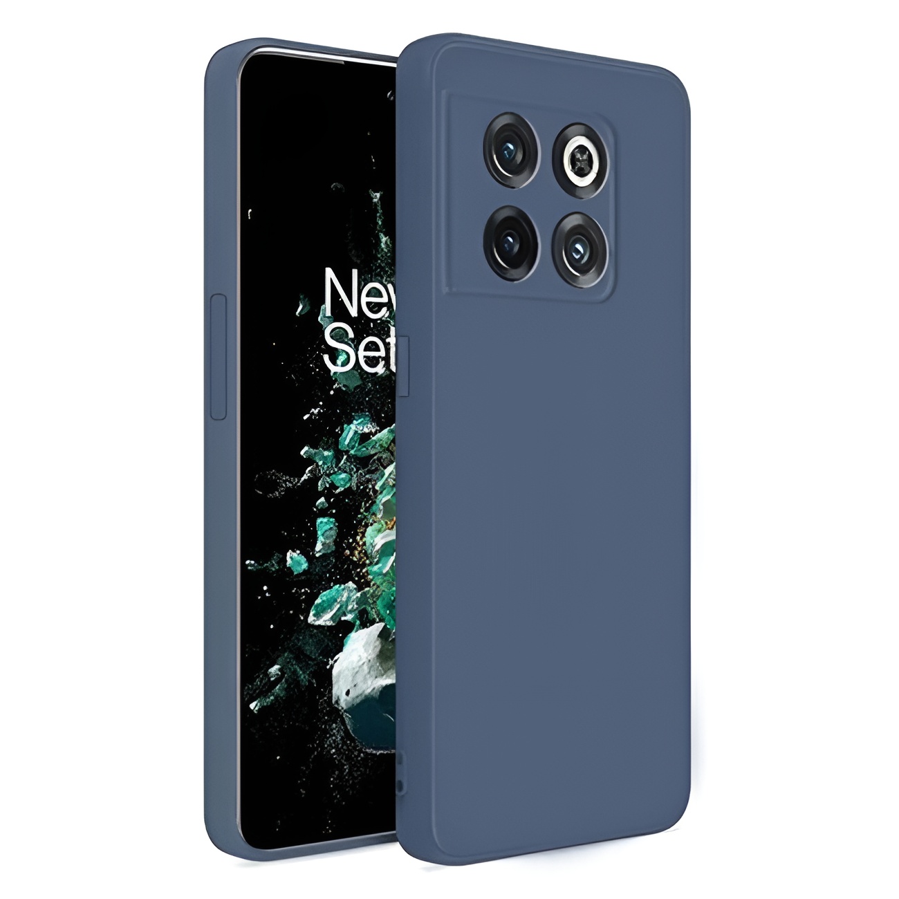 Θήκη Πλάτης Σιλικόνης Soft για Oneplus 10T - Χρώμα: Σκούρο Μπλε