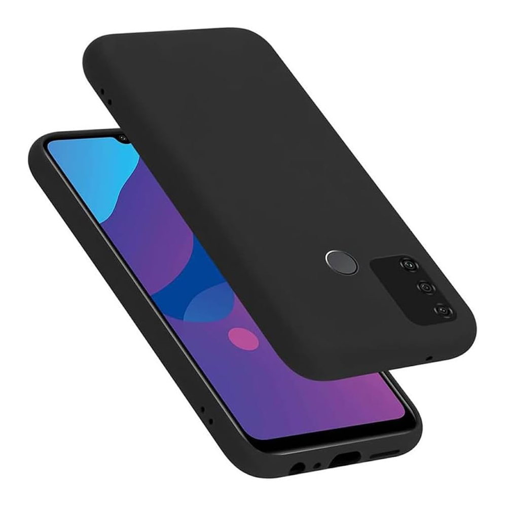Θήκη Πλάτης Σιλικόνης Απλή για Honor 9A - Χρώμα: Μαύρο