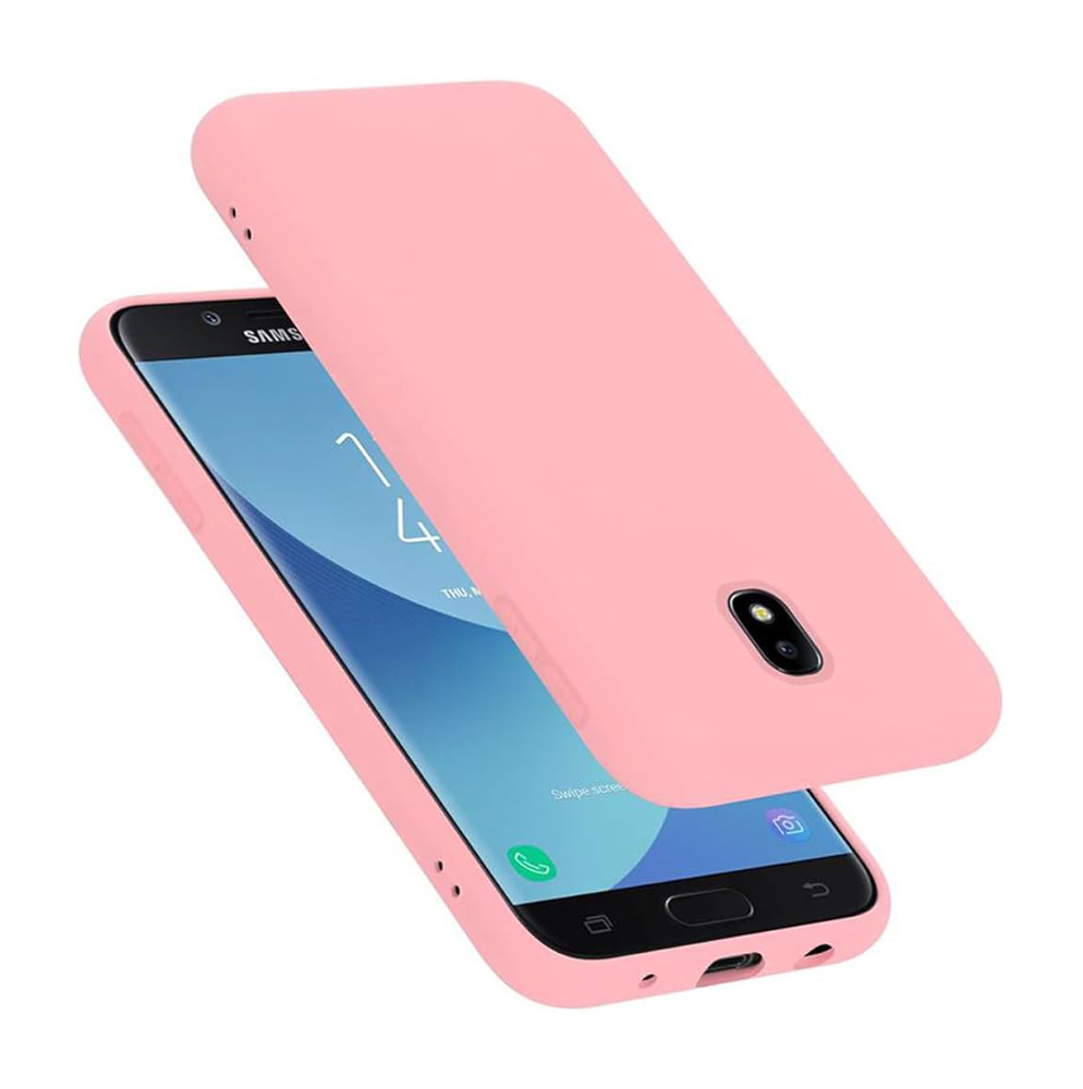 Θήκη Πλάτης Σιλικόνης Απλή για Samsung Galaxy J7 2017 - Χρώμα: Ρόζ