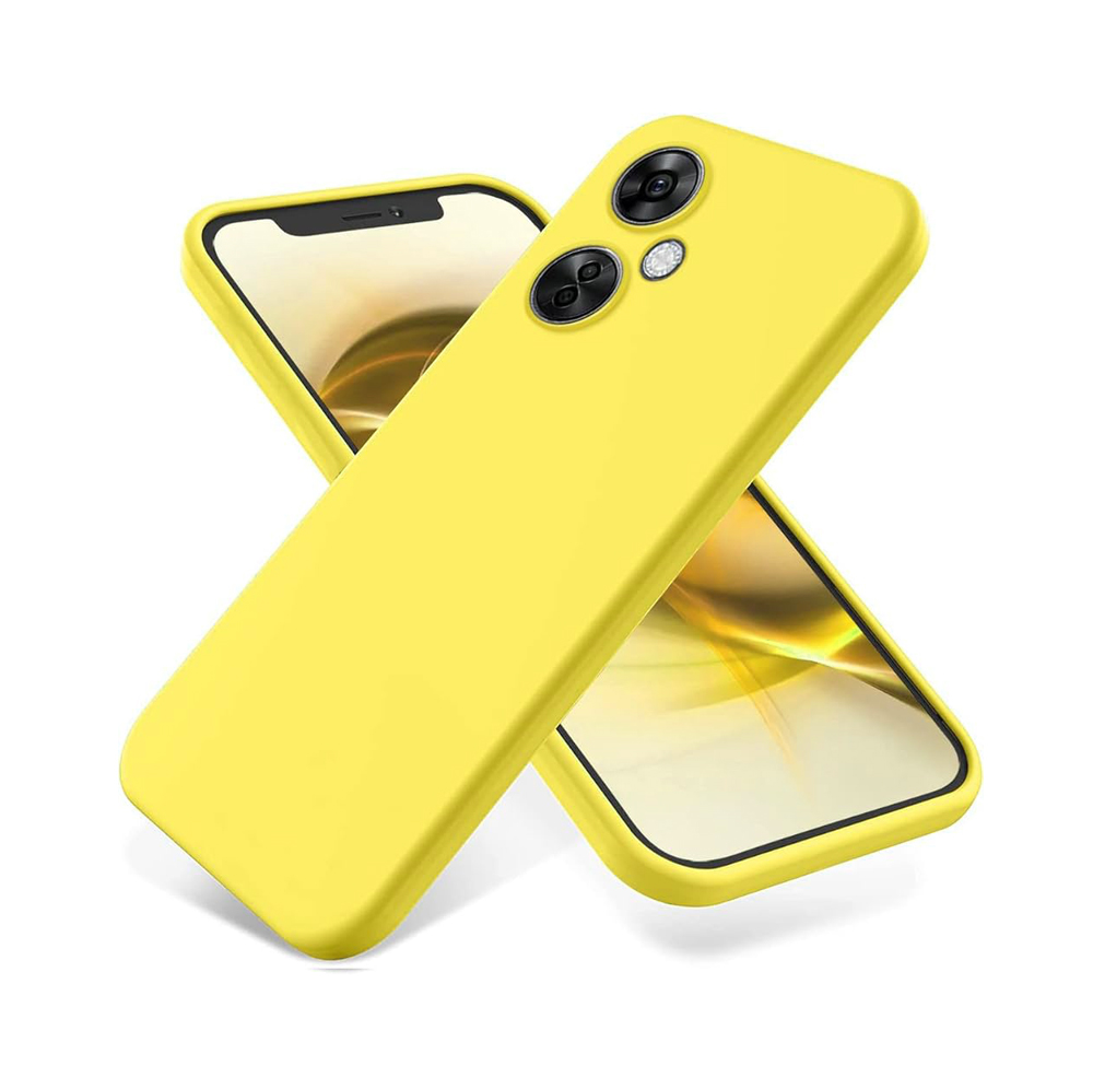 Θήκη Πλάτης Σιλικόνης Soft για Oneplus Nord CE 3 Lite - Χρώμα: Κίτρινο