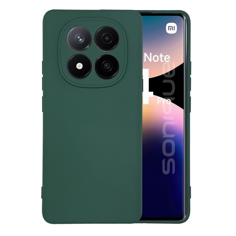 Θήκη Πλάτης Σιλικόνης Soft για Xiaomi Redmi Note 15 4G - Χρώμα: Σκούρο Πράσινο