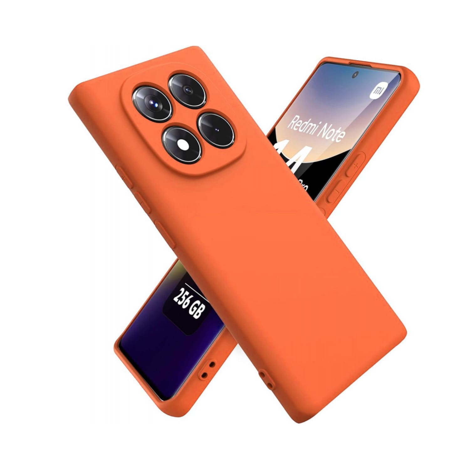 Θήκη Πλάτης Σιλικόνης Soft για Xiaomi Redmi Note 15 Pro 4G - Χρώμα: Πορτοκαλί