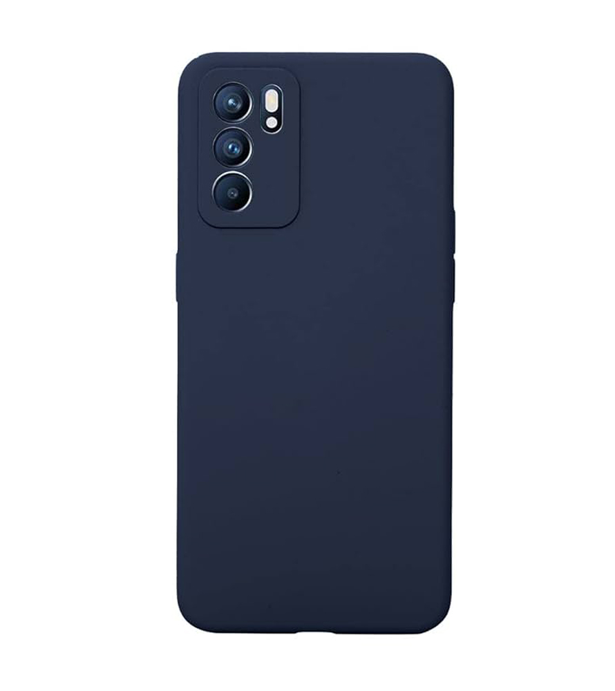 Θήκη Πλάτης Σιλικόνης Soft για Oppo Reno6 5G - Χρώμα: Σκούρο Μπλε