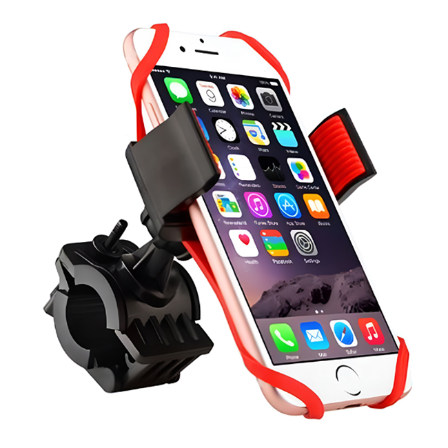 Βάση Κινητού Ποδηλάτου Bicycle Phone Holder - Χρώμα: Μαύρο - Κόκκινο