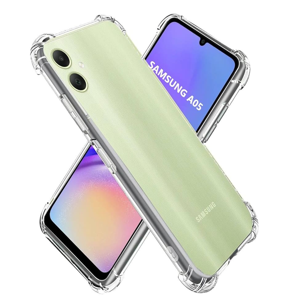 Θήκη Πλάτης Σιλικόνης Anti Shock για Samsung Galaxy A05 - Χρώμα: Διάφανο