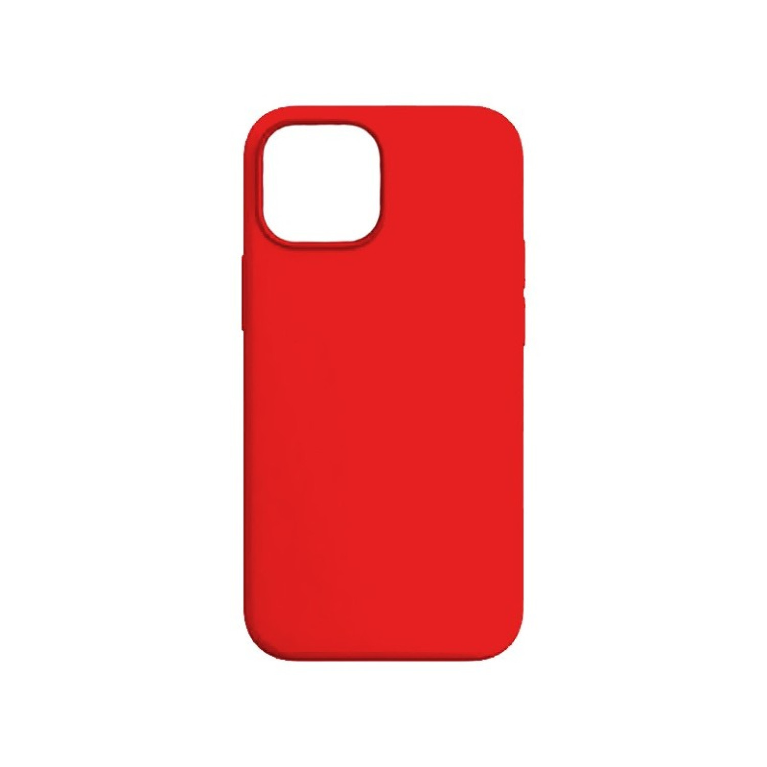 Θήκη Πλάτης Σιλικόνης Απλή για Apple i Phone 15 - Χρώμα: Κόκκινο