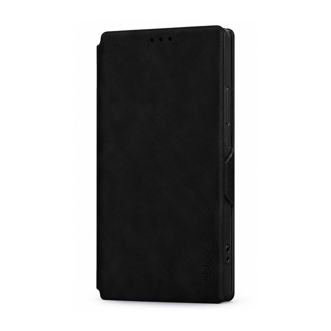 Δερμάτινη Θήκη Coblue Flap με Αναδιπλούμενη Βάση για Apple iPhone 16 - Μαύρο
