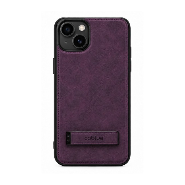 Δερμάτινη Θήκη Coblue All-Inclusive Anti-Drop με Stand για Apple iPhone 15 - Μωβ
