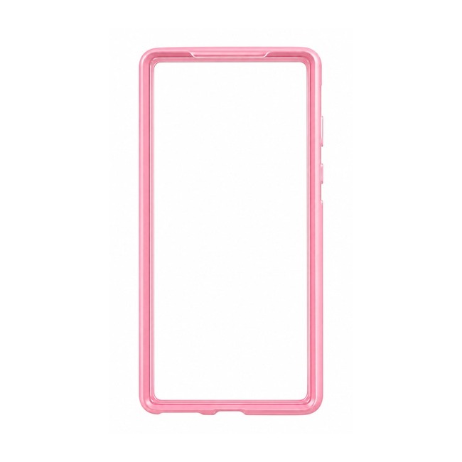 Διάφανη Θήκη με Χρωματιστό Πλαίσιο για Samsung Galaxy A70 - Ροζ