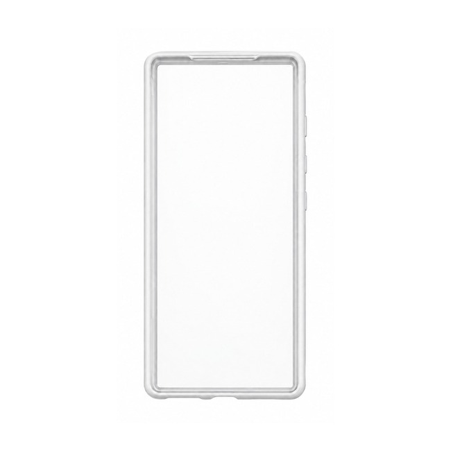 Διάφανη Θήκη με Χρωματιστό Πλαίσιο για Samsung Galaxy S9 Plus - Λευκό