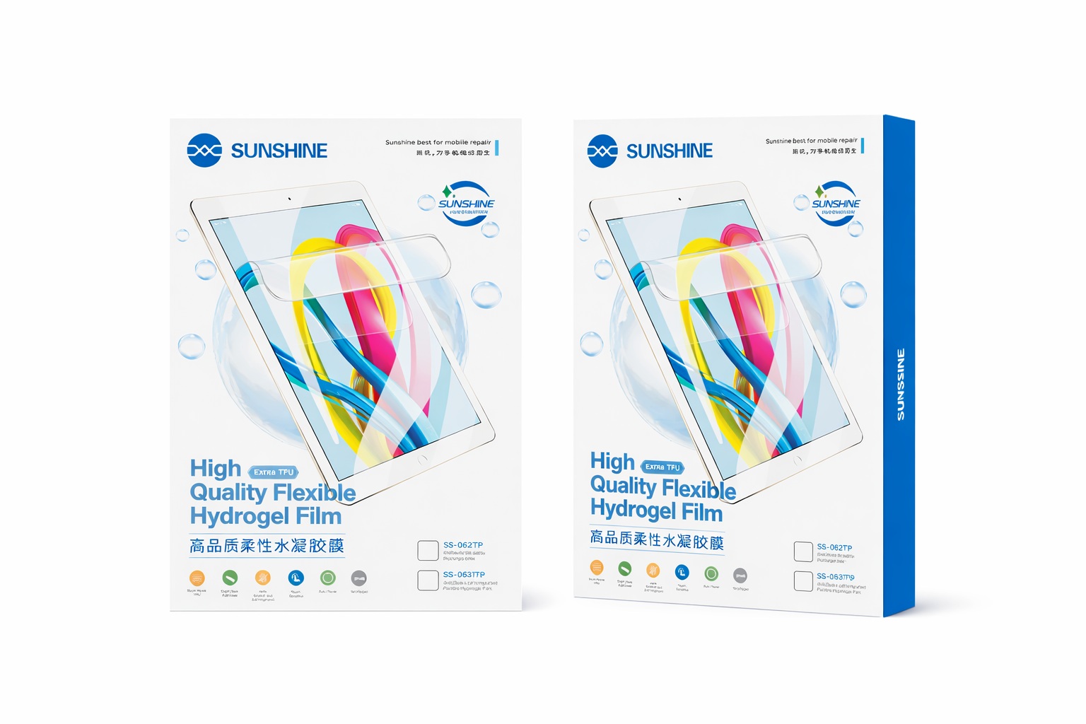 SUNSHINE SS-057PB εισαγόμενη μεμβράνη υδρογέλης με φίλτρο μπλε φωτός για tablet/i Pad έως 11" - 20 τεμ./κουτί