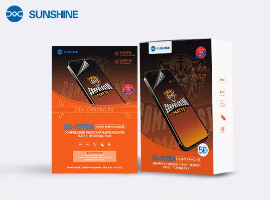 SUNSHINE SS-057EK ματ μεμβράνη υδρογέλης privacy με γρήγορη αυτοεπανόρθωση για κινητά έως 7" - 50 τεμ./κουτί