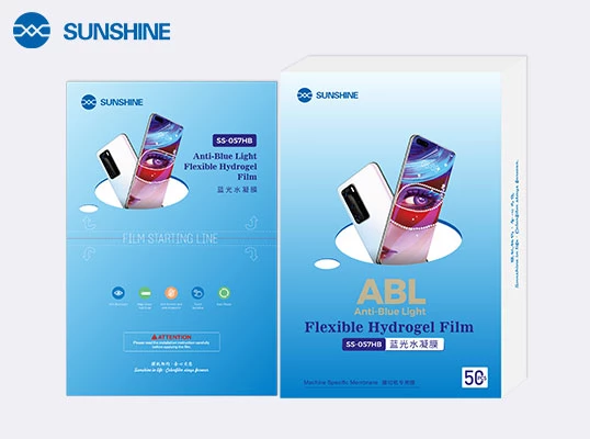 SUNSHINE SS-057HB μεμβράνη υδρογέλης με φίλτρο μπλε φωτός για κινητά έως 7" - 50 τεμ./κουτί